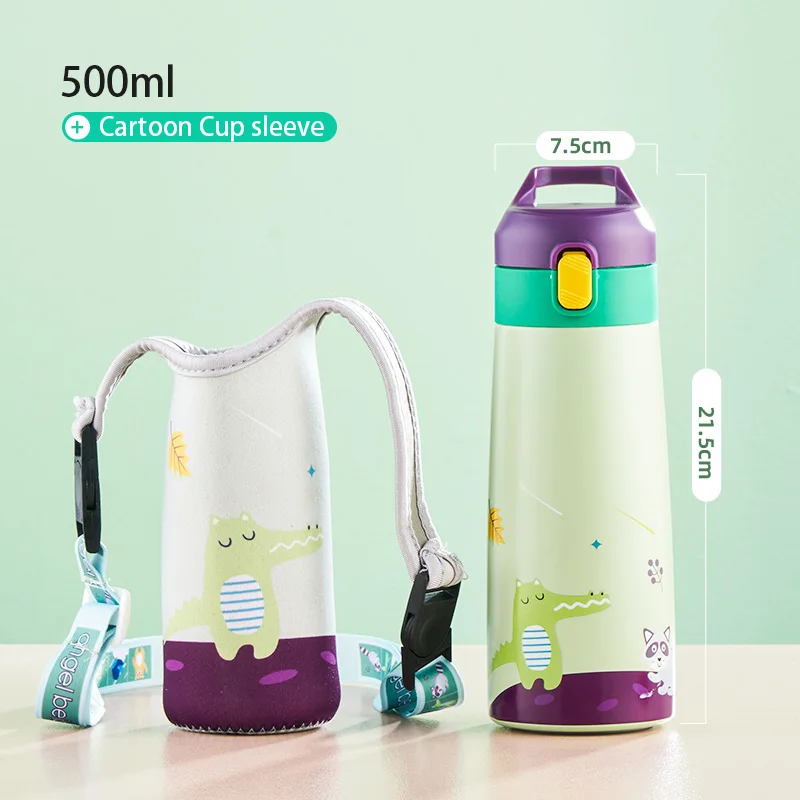 Stainless Steel Straw Bottle With Insulated Bag